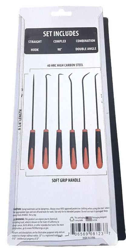 6 Piece Crevicing Pick and Hook Kit. BJK Imports
