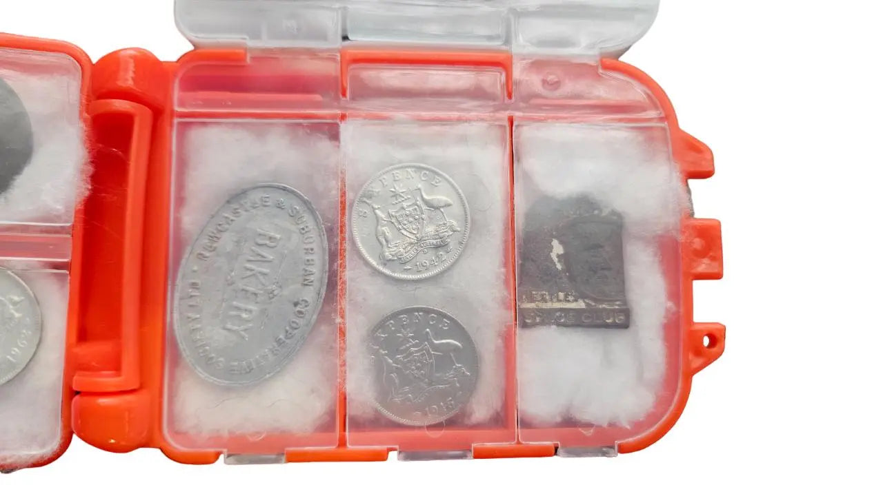 Coin Pod, Finds box Aussie Detectorist
