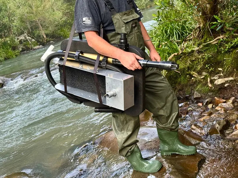 GoldBuster Patented Manual Powered, GOLD dredge you can use just about anywhere. Aussie Detectorist