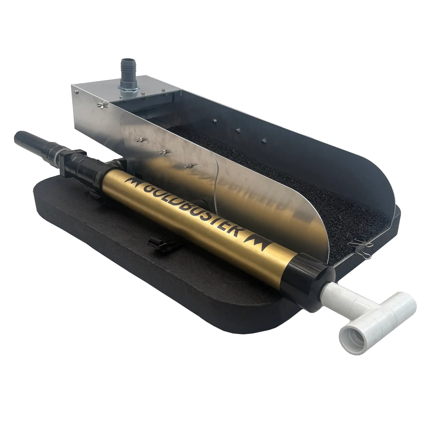 GoldBuster Patented Manual Powered, GOLD dredge you can use just about anywhere. Aussie Detectorist