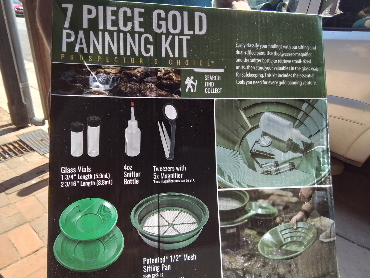 7 piece gold panning kit