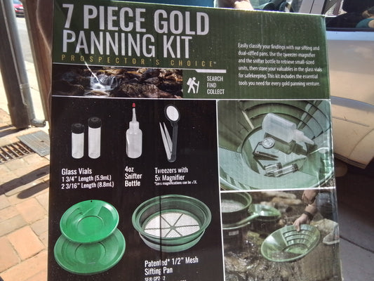 7 piece gold panning kit