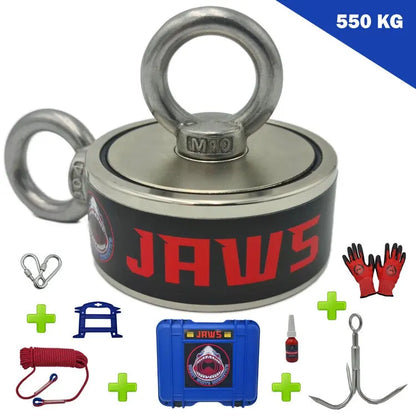 JAWS - 550KG Deluxe Magnet Fishing Kit BJK Imports