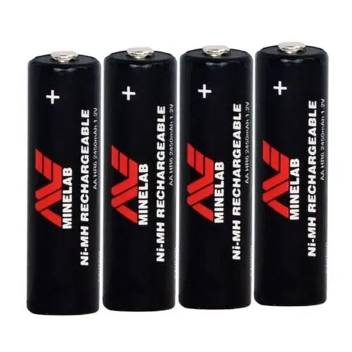 Minelab Recharable AA Batteries 4 Pack Minelab