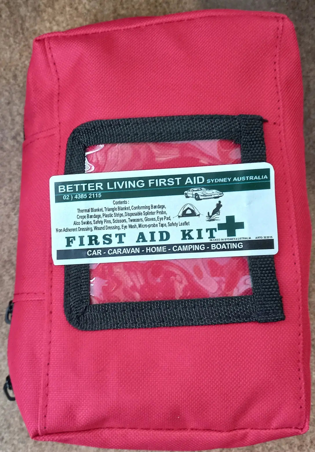 Soft Pouch Essentials First Aid Kit. Aussie Detectorist