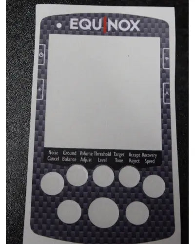 Teleknox Keypad Equinox Sticker for Minelab Equinox 600 and 800 English LionOx Distribution (XPAU)